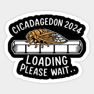 Cicada 2024, Cicadageddon 2024 loading please wait! Sticker